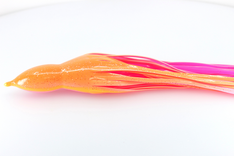 #16 TANTRUM Octopus Skirt - Orange-Light Pink Bright Pink Inner Yellow Lateral Line