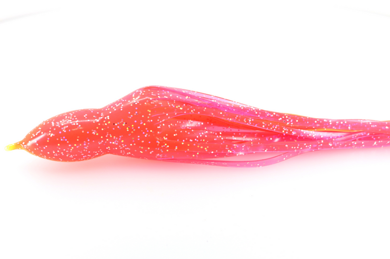 #23 TANTRUM Octopus Skirt - Pink-Orange Holo Glitter Yellow Lateral Line