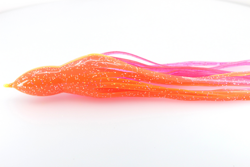 #23 TANTRUM Octopus Skirt - Pink-Orange Holo Glitter Yellow Lateral Line